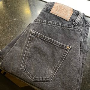 Zara womens mom jeans grey denim! Size 2